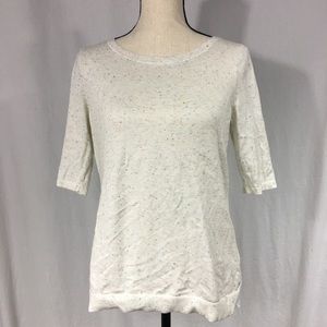 ✈️ FREE IN BUNDLE H&M Speckled Sheer-Back Top Sz S